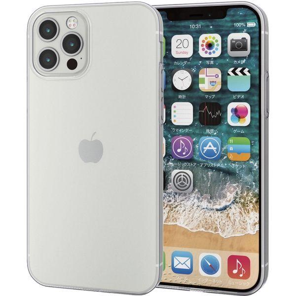 iPhone12/12Pro ケースカバー 耐衝撃 TPU 極薄0.7mm スリム ボタンカバー クリア PM-A20BUCUCR エレコム 1個（直送品）