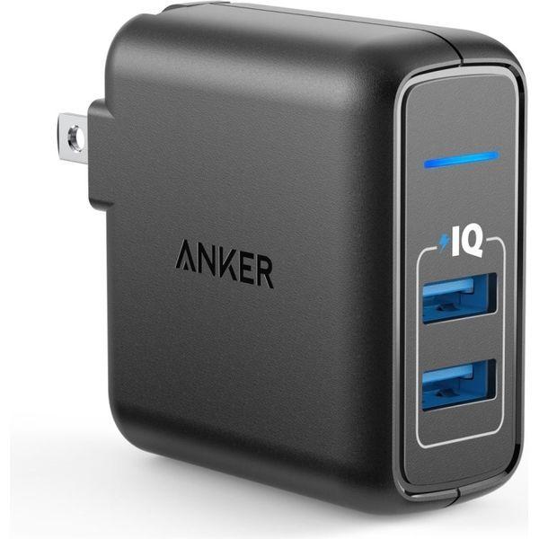 アンカー Anker PowerPort 2 Elite(24W 2ポート USB急速充電器)ブラック A2023111 1個（直送品）
