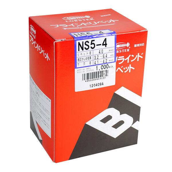 エビ ブラインドリベット（丸頭）（1000） NS5-5 NS55 1箱（1000本入） ロブテックス（直送品）