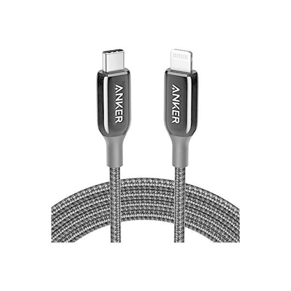 アンカー Anker PowerLine+ III USB-C ＆ ライトニングケーブル 1.8m(ブラック) A8843011 1個（直送品）