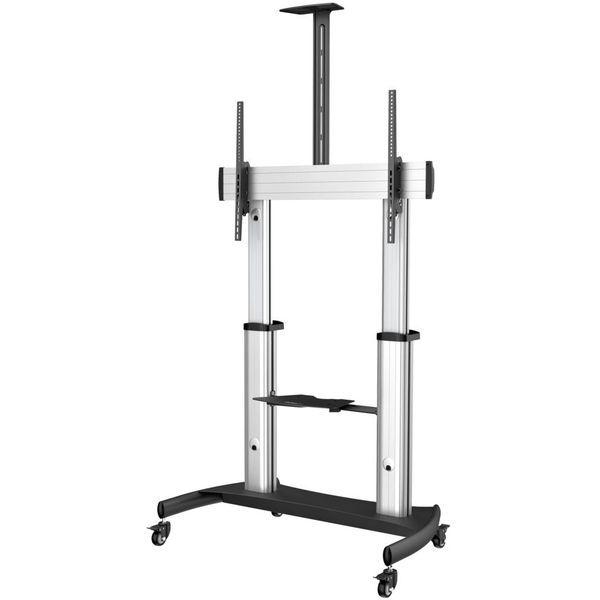 移動式テレビスタンド／最大100インチ対応／耐荷重100kg　STNDMTV100　1個　StarTech.com（直送品） 53,753円