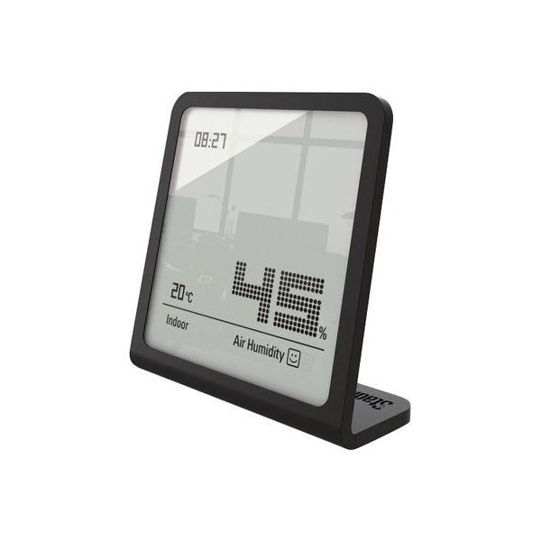 アントレックス Stadler Form デジタル温湿度計つき時計 Selina ハイグロメーター クロック ブラック 2676 1個（直送品）