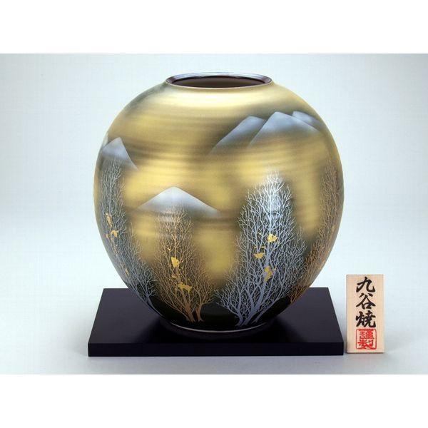 伊野正峰 九谷焼 9号花瓶 金箔木立連山（直送品） 41,388円