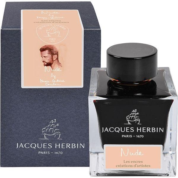 ジャック・エルバン（JACQUES HERBIN) アーティストクリエーション -Nude- 50ml ボトルインク 肌色 1個（直送品）