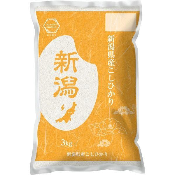 LOHACO - 新潟農商 新潟県産コシヒカリ 精米3kg 1袋（3kg）（直送品）