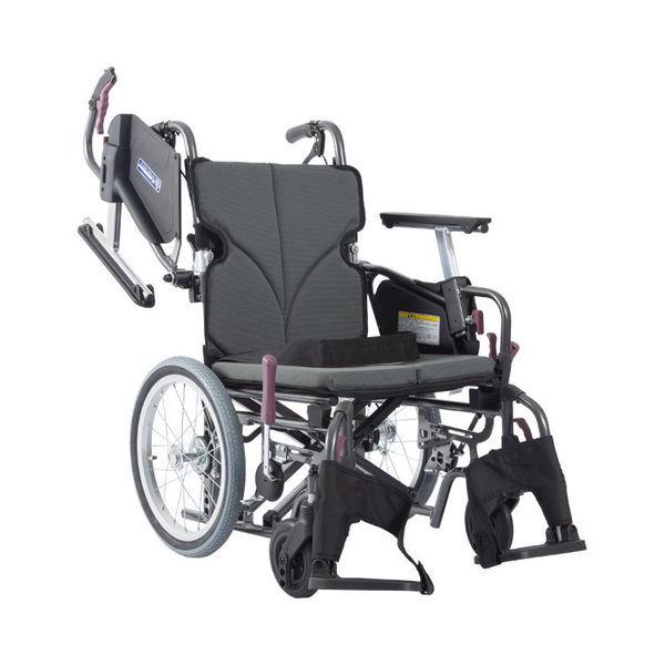 カワムラサイクル モダンC No.82_チャコールグレー KMD-C16-38-SH 介助式 【車いす】介援隊カタログ W2217（直送品）