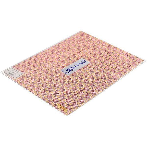 LOHACO - 江戸千代紙 小切 10枚 No.25 菊(赤) 37.5×30cm ED-No.25 10冊