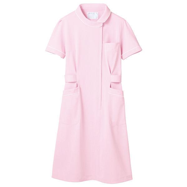 住商モンブラン ナースワンピース 半袖 医療白衣 ピンク 73 1474 専門店 直送品 M 白