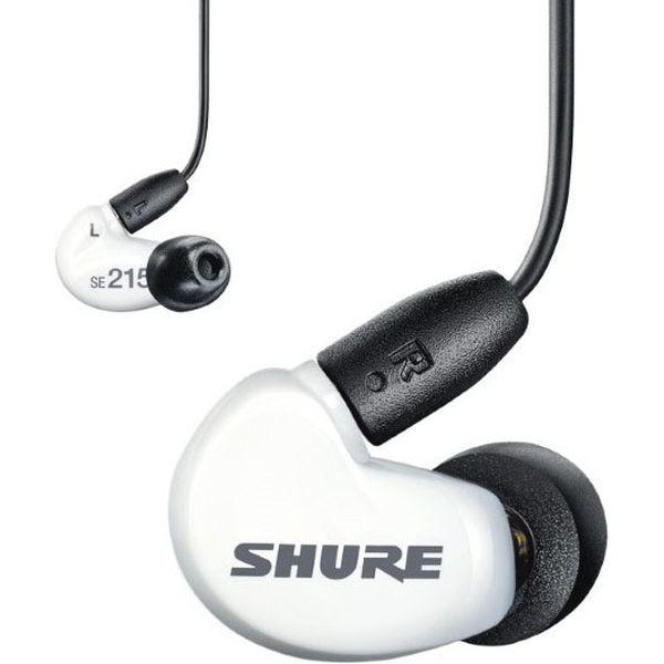 SHURE 高遮音性イヤホン／ホワイト（リモコンマイク付きケーブル） SE215DYWH+UNI-A 1個（直送品）