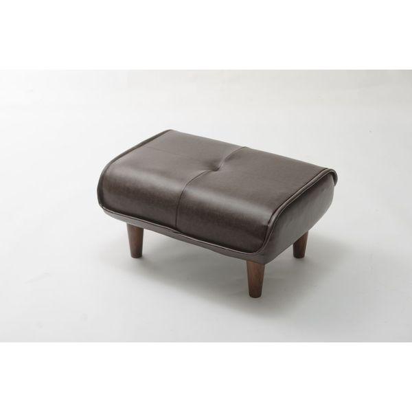 【カリメロさん専用】ダークブラウン　合皮オットマン カリメロさん専用】ダークブラウン 合皮オットマン