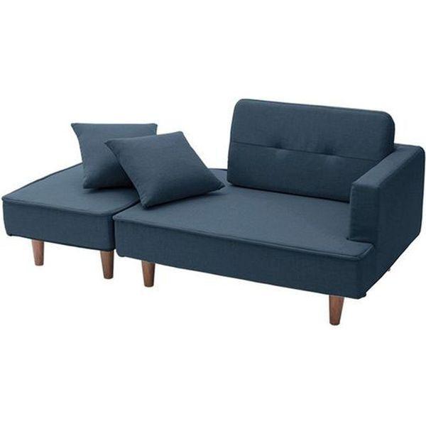セルタン 組み合わせ コンパクトソファ 2人掛 ファブリック 幅935mm ダリアンブルー A969p-626BL 1セット（直送品）