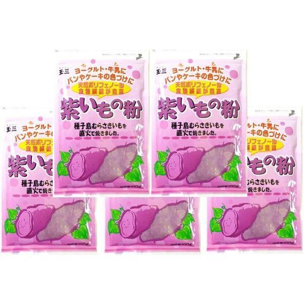こなやの底力 SALE 79%OFF 紫いもの粉 100ｇ×5袋 【超歓迎された】 種子島むらさき芋 粉末タイプ 直送品