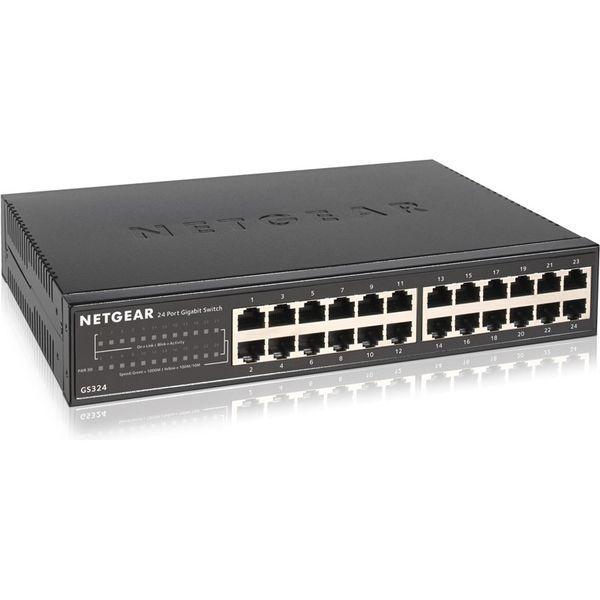 NETGEAR ＳＯＨＯ／家庭向けギガビット２４ポート　アンマネージスイッチ GS324-200JPS 1台（直送品）