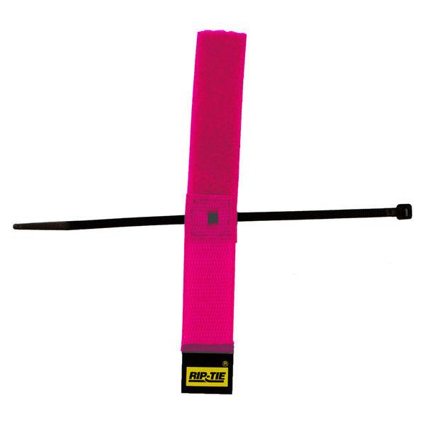 RIP-TIE（リップタイ） ケーブルハンガー 25.4mmX76.2mm 100本入 ネオンピンク S-03-100-NP（直送品）