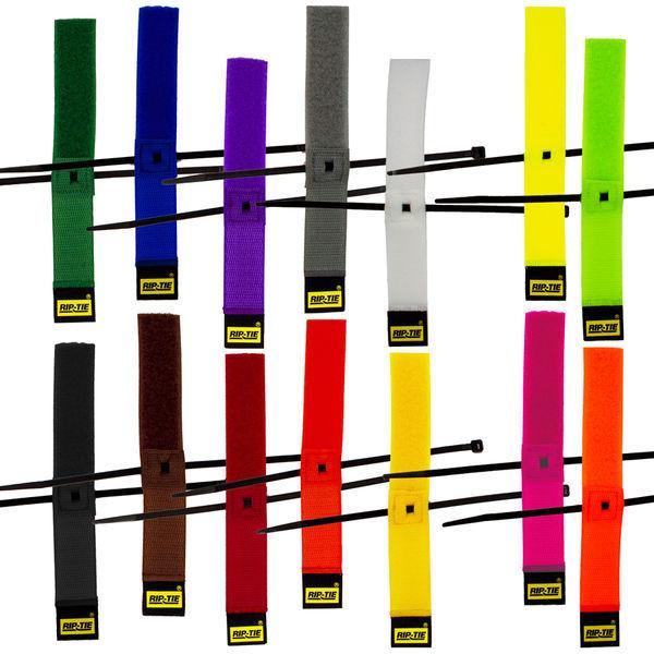 RIP-TIE（リップタイ） ケーブルハンガー 25.4mmX228.6mm 100本入 虹 S-09-100-RW 1袋(100本)（直送品）