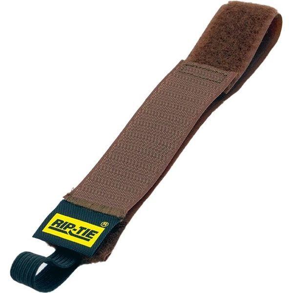 RIP-TIE（リップタイ） ケーブルラップ ゴムひも 25.4mmX304.8mm 100本入 茶 HE-12-100-BN（直送品）