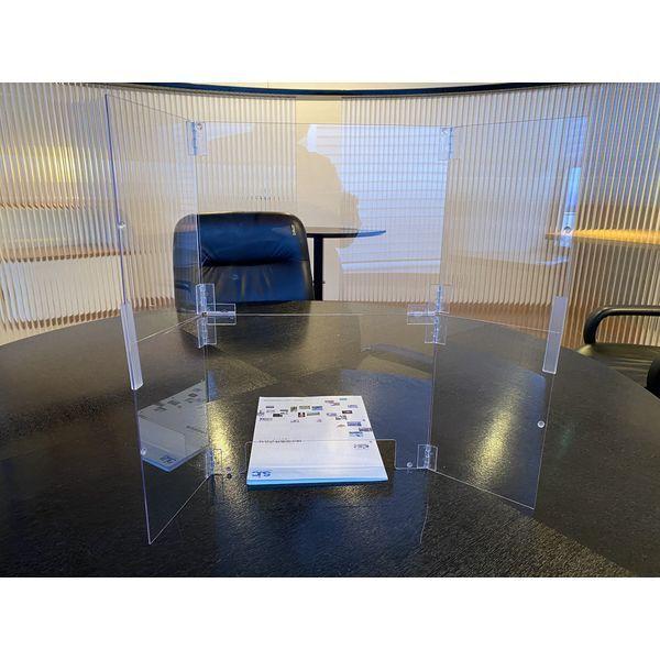 【車上渡し】積水樹脂 飛沫抑制パーテーション 幅654×厚み20×高さ500mm VB-MH1 1台（直送品）