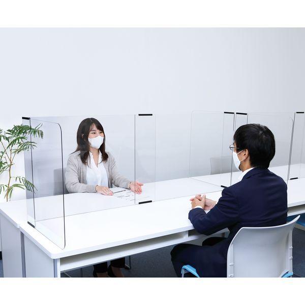 【車上渡し】積水樹脂 飛沫抑制パーテーション 幅1600×奥行500×高さ570mm VB-L1600 1台（直送品）