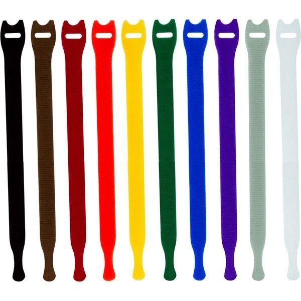 RIP-TIE（リップタイ） リップタイライト 12.7mmX304.8mm 10本巻X10個 虹 Y-12-XRL-RW 1袋(10本巻X10個)（直送品）