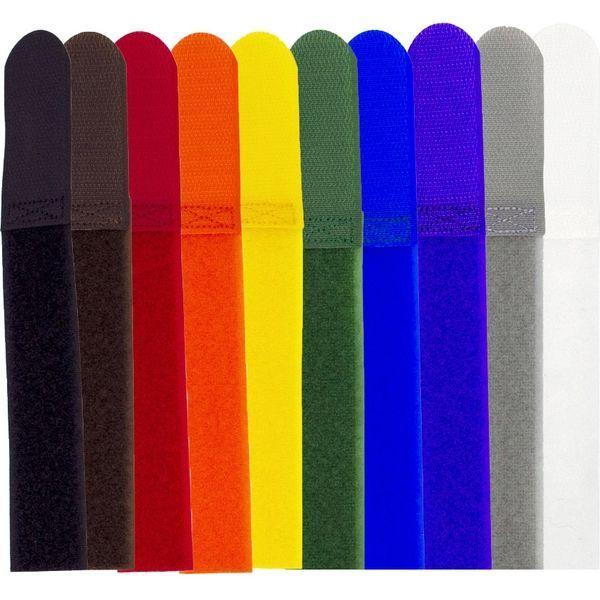 RIP-TIE(リップタイ) エコノラップ 25.4mmX279.4mm 200本入 虹 H-11-E2M-N-RW 1袋(200本)（直送品）