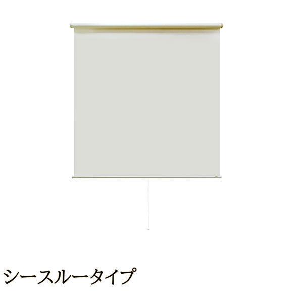 ナプコインテリア シングルロールスクリーン マグネットタイプ プル式 ソレイユ 幅530×高さ1500mm ホワイト 1本（直送品）
