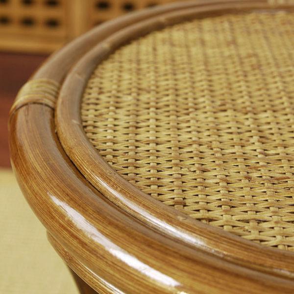 サンフラワーラタン ラタンスツール ブラウン C415HR 1脚（直送品）