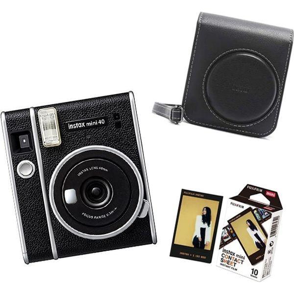 富士フイルム チェキカメラ　instax mini40 カメラケース チェキフィルム INS MINI40-SET 1セット（直送品）