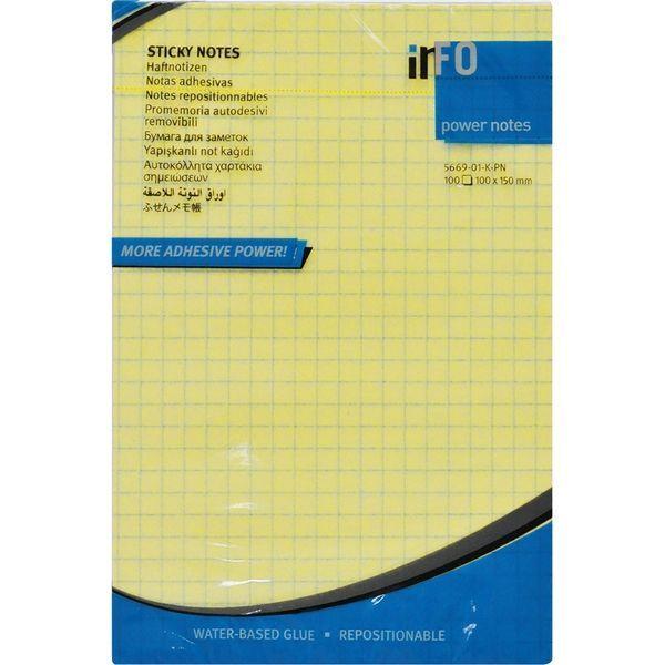 プリントインフォームジャパン パワーノーツ強粘着 100×150mm 方眼 12冊入 パステルイエロー 5669-01-K-PN 1パック（直送品） 9,084円
