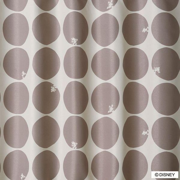 スミノエ DISNEY セミオーダー カーテン ミッキー スコープ 1200×2000mm ベージュ １セット(2枚入)（直送品）