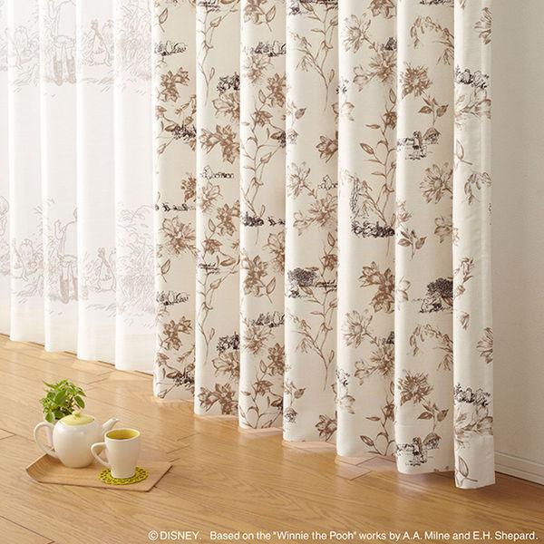 スミノエ DISNEY セミオーダー カーテン プー シーン 2800×2400mm ベージュ １セット(2枚入)（直送品）