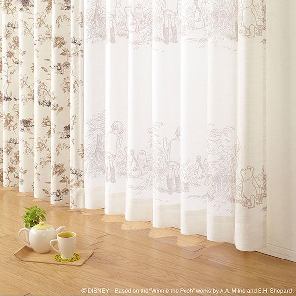 スミノエ DISNEY セミオーダー レースカーテン プー シークレット 2000×2290mm ベージュ １セット(2枚入)（直送品） 23,809円