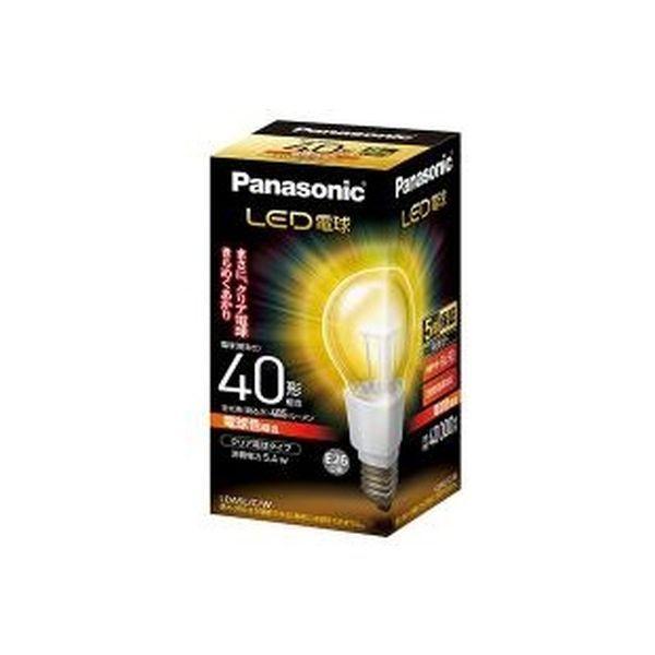 パナソニック LDA5LCW LED電球 クリア電球タイプ 40形相当 4549077895974 1個×10点セット（直送品）