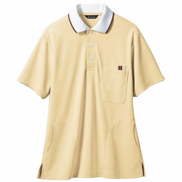 住商モンブラン ポロシャツ（男女兼用） イエロー/白 L 32-5035（直送品）