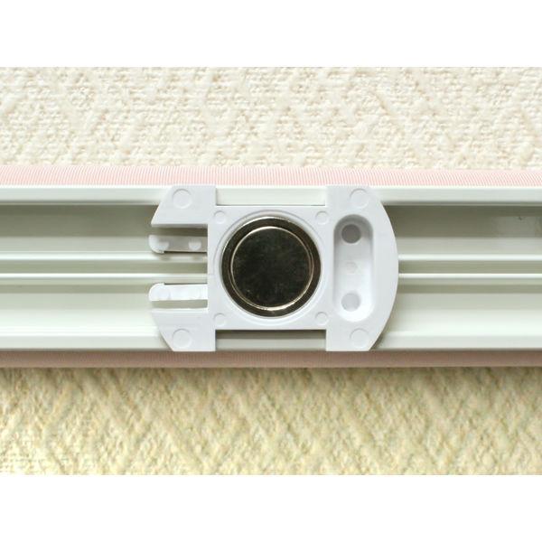 ナプコインテリア シングルロールスクリーンマグネットタイププル式 フルーレ 高さ900×幅1440mm エメラルドグリーン 1本（直送品）