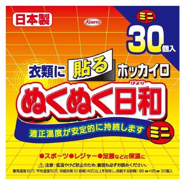 興和 ホッカイロ ぬくぬく日和 貼るミニ 4987067830008 1セット(30個×16)（直送品）