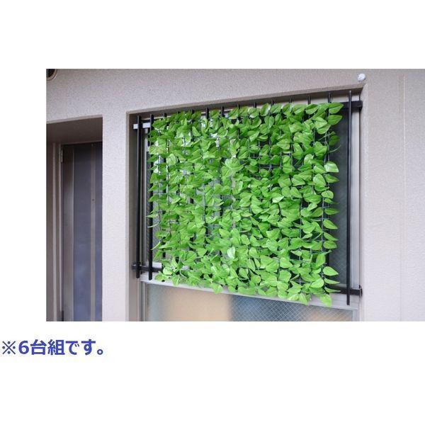 YAMAZEN グリーンカーテン リーフラティス LLH-11C(LG)*6 6個セット（直送品）