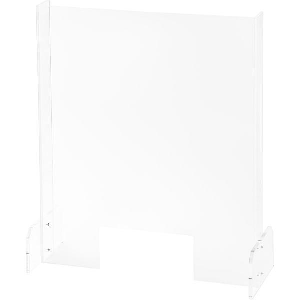 ワーズウィズ アクリル パーテーション S 穴あり 幅500×奥行200×高さ600mm WW-014 （飛沫防止・飛沫対策）1個（直送品）