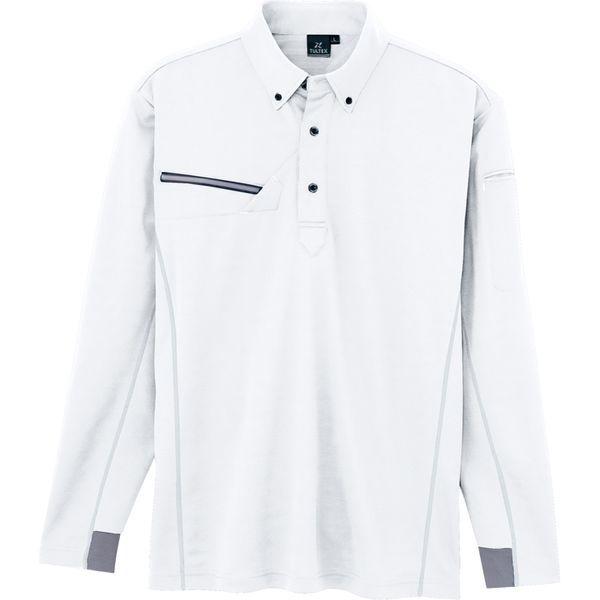 アイトス 品質満点 冷感プリント長袖ポロシャツ 551047-001-M 1着 低価格化 直送品