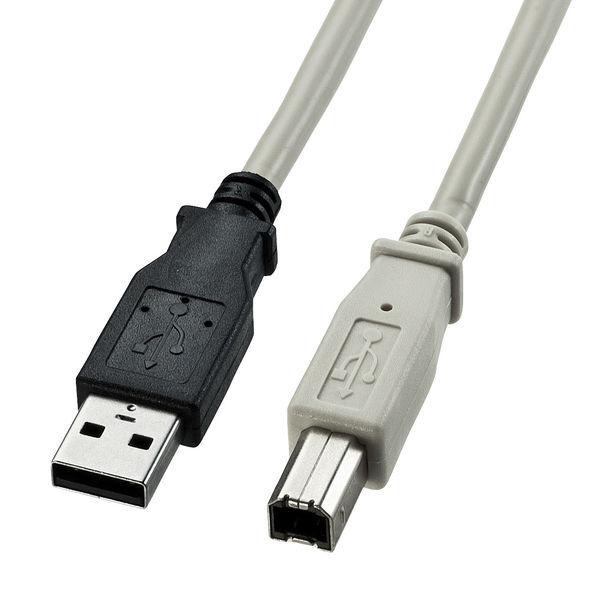 USBケーブル　USB-A（オス）USB-B（オス）　2m　USB2.0　KU20-2K　サンワサプライ　1本（直送品）