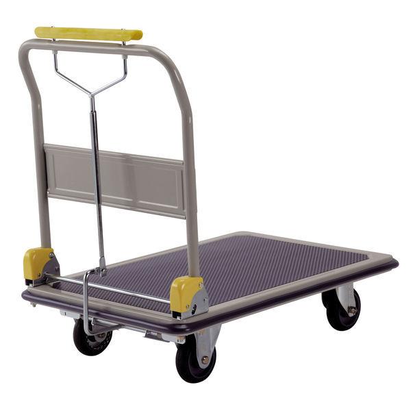 ギアロック式大型スチール台車 ハンドル折畳式 Shb 300 金沢車輌 車上渡し 直送品 受注生産品