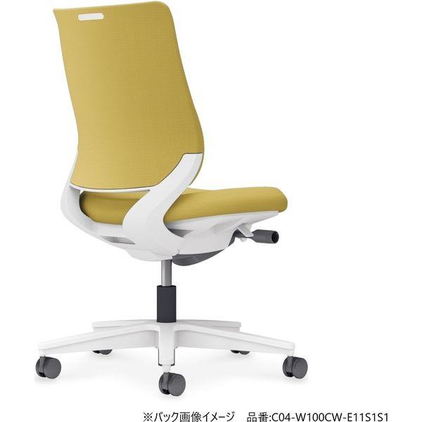 ミトラ2 布 スタンダードバック ランバー無 サークル肘 黒脚 ナイロンキャスター ブラック×ダークグレージュ １脚（直送品） 【ｍｍ】