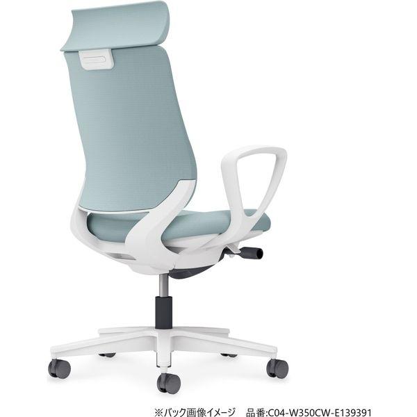 ミトラ2 布 アディショナルバック ランバー無 可動肘 黒脚 ナイロンキャスター ブラック×カーマイン １脚（直送品） 【サーキット】