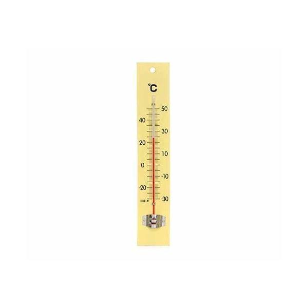エンペックス気象計 寒暖計(木製) 250×45×10mm 100g(ブリスター) TG-6551 1セット(5個) 61-6865-36（直送品）