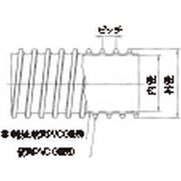 TACダクト糸入り 150 20m巻 102-3940902 1巻（20m） 02-394-09-02（直送品） 【タイフレキホース】
