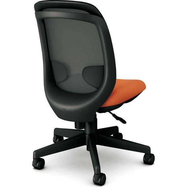 【軒先渡し】プラスファニチャーカンパニー コプレ 事務イス 肘無 ブラック×ブリックオレンジ KC-CK60ML BOR        1脚（直送品）