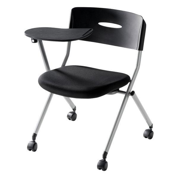 サンワサプライ メモ台付き（テーブル付き）ミーティングチェア SNC-ST6MABK（直送品）