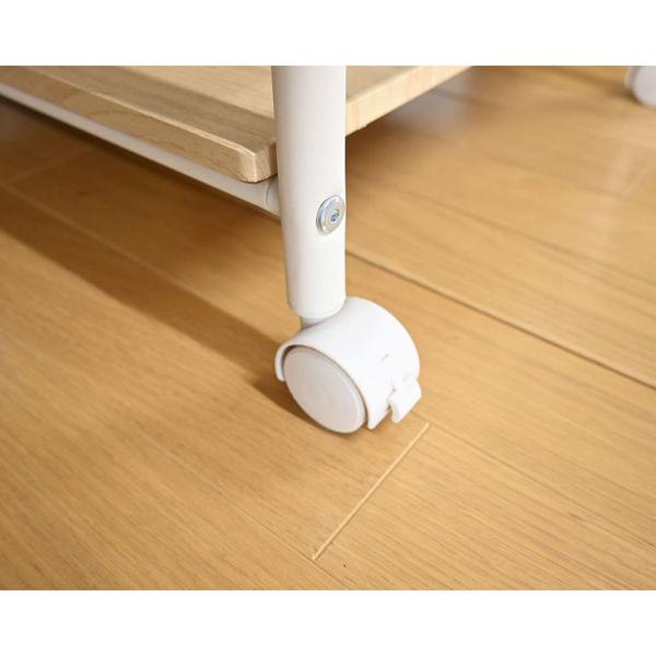 キャスター付押入れ収納ラック44 RS-44 【キャビネット】 WH 1台（直送品）