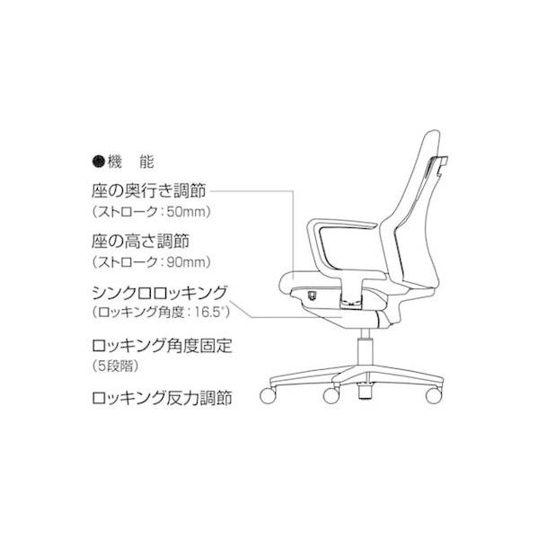 Gufo オフィスチェア ローバック 肘なし ポリ巻キャスター ホワイトグレー×タンジェリン 1脚（直送品） 【ダークブラウン】