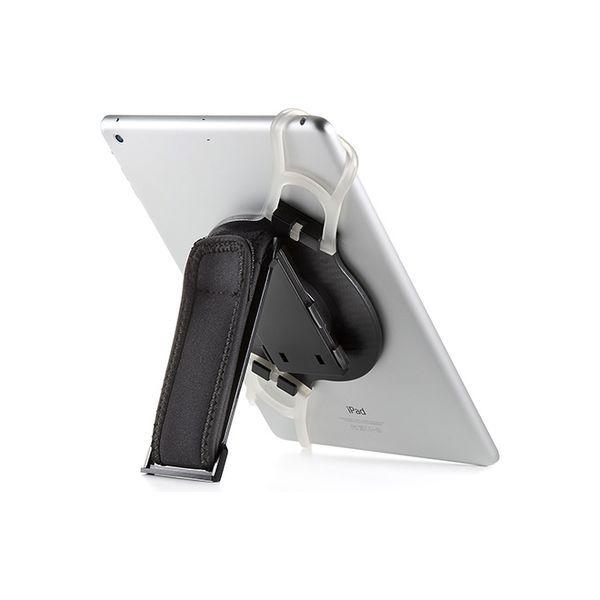 サンワダイレクト タブレットハンドホルダー（スタンド機能・10.5インチ iPad Pro、9.7インチiPa、iPad mini対応） 1個（直送品）