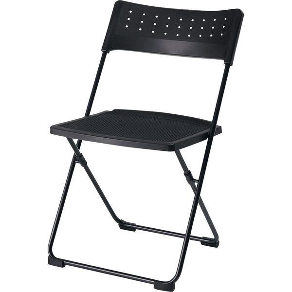 【設置込】コクヨ PANTAH 会議イス 折りたたみイス パンタチェア ブラック×ブラック CF-B100BKGLE6 1脚（直送品）